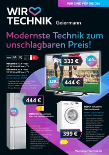 Wir lieben Technik Prospekt für Mendig mit 4 Seiten Wir lieben Technik Prospekt für Mendig: Modernste Technik, 4 Seiten, 8.10.2021 - 31.10.2021