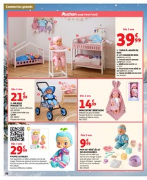 Prix et réduction Poussette dans le prospectus Auchan Hypermarché en cours Offre Poussette dans le catalogue Auchan Hypermarché du moment à la page 26