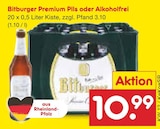 Premium Pils oder Alkoholfrei bei Netto Marken-Discount im Bedburg Prospekt für 10,99 €