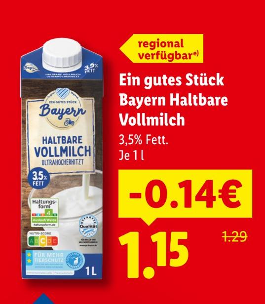 Haltbare Vollmilch