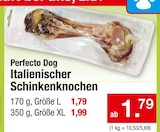Italienischer Schinkenknochen Größe L von Perfecto Dog für 1,79 € bei Zimmermann im Angebot Italienischer Schinkenknochen Größe L von Perfecto Dog im aktuellen Zimmermann Prospekt