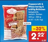 kernig & kräftig Brötchen im Angebot bei Netto Marken-Discount in Haltern am See kernig & kräftig Brötchen Angebote von Coppenrath & Wiese bei Netto Marken-Discount Haltern am See für 2,22 €