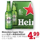 Aktuelles Heineken Lager Bier oder 0,0% Alkoholfrei Angebot bei E center in Baden-Baden ab 4,99 €