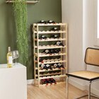 Range-bouteilles en pin massif 54 compartiments H. 121 x L. 27 x P. 60 cm en promo chez Castorama Range-bouteilles en pin massif 54 compartiments H. 121 x L. 27 x P. 60 cm dans le catalogue Castorama
