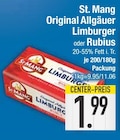 Original Allgäuer Limburger im EDEKA Prospekt Original Allgäuer Limburger von St. Mang im aktuellen EDEKA Prospekt für 1,99 €