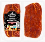 Schweine-Nackensteaks von Butcher's Barbecue für 3,99 € bei REWE im Angebot Schweine-Nackensteaks von Butcher's Barbecue im aktuellen REWE Prospekt