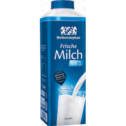 Frische Milch 1,5 % oder 3,5 % Fett