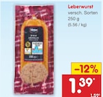 Leberwurst Angebote bei Netto Marken-Discount Halle für 1,39 €