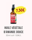 Huile végétale d’amande douce - NATURALIA en promo chez Naturalia Huile végétale d’amande douce - NATURALIA dans le catalogue Naturalia