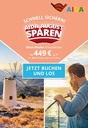 AIDA Prospekt für Ostseebad Ahrenshoop mit 1 Seite AIDA Prospekt für Ostseebad Ahrenshoop: "Aktuelle Angebote", 1 Seite, 28.07.2022 - 25.08.2022