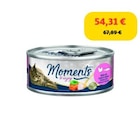 MOMENTS Adult Poulet avec saumon et épinards 48x70 g - MOME dans le catalogue Maxi Zoo