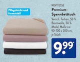 Premium-Spannbetttuch Angebote von NOVITESSE bei ALDI SÜD Villingen-Schwenningen für 9,99 €