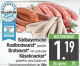 Südbayerische Rostbratwurst im EDEKA Prospekt Südbayerische Rostbratwurst im aktuellen EDEKA Prospekt für 1,19 €
