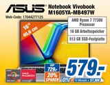Notebook Vivobook M1605YA-MB497W im Angebot bei expert in Frankfurt Notebook Vivobook M1605YA-MB497W Angebote von ASUS bei expert Frankfurt für 579,00 €