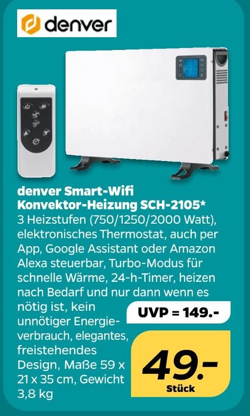 Smart-Wifi Konvektor-Heizung SCH-2105