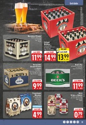 Becks im EDEKA Prospekt in Kempen Aktueller EDEKA Prospekt mit Becks, "Aktuelle Angebote", Seite 19