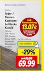 Aktuelle Bettdecke Angebote bei Lidl in Gelsenkirchen Aktuelles Feder-/Daunen-Kassettenbettdecke Klassik Angebot bei Lidl in Gelsenkirchen ab 69,99 €