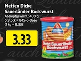 EDEKA Driedorf - Dicke Sauerländer Bockwurst Angebot im Prospekt Dicke Sauerländer Bockwurst bei EDEKA im Driedorf Prospekt für 3,33 €