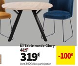 TABLE GLORY  dans le catalogue Conforama