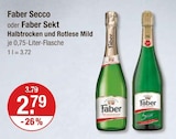 Secco im V-Markt Prospekt Secco von Faber im aktuellen V-Markt Prospekt für 2,79 €