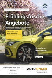 Volkswagen Prospekt für Mauerstetten: "Frühlingsfrische Angebote", 1 Seite, 01.03.2024 - 31.05.2024