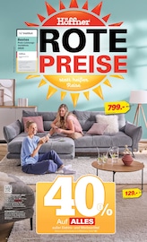 Höffner Möbel & Einrichtung Prospekt der aktuellen Woche mit 8 Seiten, gültig von 29.07.2026 bis 11.08.2026, in Michendorf und Umgebung Aktueller Höffner Möbel & Einrichtung Prospekt in Michendorf und Umgebung, "ROTE PREISE!" mit 8 Seiten, 29.07.2026 - 11.08.2026
