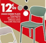 CHAISE CUISINE PLASTA en promo chez La Foir’Fouille Joué-lès-Tours à 12,99 €
