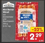 Mini Berner Würstl Angebote von Hofmaier bei Netto Marken-Discount Dresden für 2,29 €