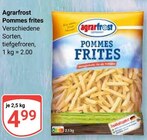 Pommes frites im Angebot bei GLOBUS in Halle Pommes frites Angebote von Agrarfrost bei GLOBUS Halle für 4,99 €