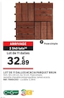 Lot de 11 dalles acacia parquet brun en promo chez LEROY MERLIN Lot de 11 dalles acacia parquet brun dans le catalogue LEROY MERLIN