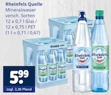 Getränkewelt Bocholt - Mineralwasser Angebot im Prospekt Mineralwasser bei Getränkewelt im Bocholt Prospekt für 5,99 €