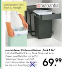 ausziehbarer Einbaumülleimer „Sort & Go“ Angebote von brabantia bei BayWa Bau- und Gartenmärkte Aschaffenburg für 69,99 €