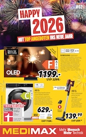 Aktueller MEDIMAX Prospekt mit Fernseher, "HAPPY 2026", Seite 1