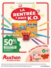 Promos Bureau dans le catalogue "LA RENTRÉE À PRIX K.O." de Auchan Hypermarché Bureau en promo dans le catalogue Auchan Hypermarché à la page 1