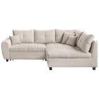 Aktuelles ECKSOFA Creme Plüsch Zierkissen, Rückenkissen, Schlaffunktion, Rücken echt Angebot bei XXXLutz Möbelhäuser in Hildesheim ab 799,00 €