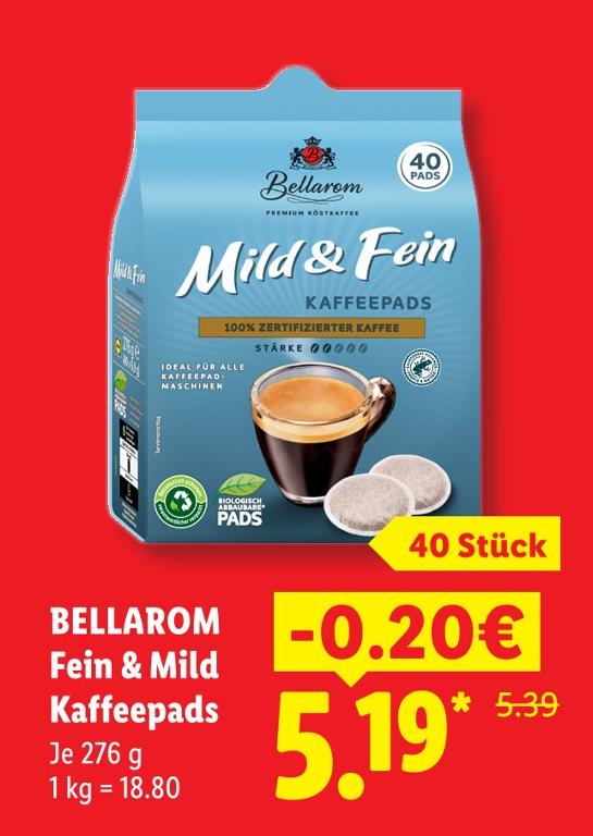 Fein & Mild Kaffeepads