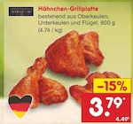 Aktuelle Hähnchen Angebote bei Netto Marken-Discount in Karlsruhe Aktuelles Hähnchen-Grillplatte Angebot bei Netto Marken-Discount in Karlsruhe ab 3,79 €
