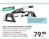 Vinyl- und Laminatschneider "VLC 800" von wolfcraft im aktuellen Hellweg Prospekt