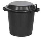 Poubelle noire 80 L en promo chez Rural Master Perpignan à 9,95 €