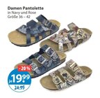 Damen Pantolette Navy im V-Markt Prospekt Damen Pantolette Navy von im aktuellen V-Markt Prospekt für 19,99 €