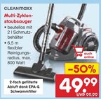Multi-Zyklon-Staubsauger Angebote von CLEANmaxx bei Netto Marken-Discount Potsdam für 49,99 €
