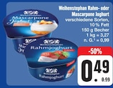 Aktuelles Rahm- oder Mascarpone Joghurt Angebot bei E center in Jena ab 0,49 €