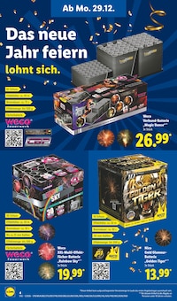 Feuerwerk im aktuellen Lidl Prospekt (Dreieich) Feuerwerk im Lidl Prospekt "Guten Rutsch ins neue Jahr 2026" mit 16 Seiten (Dreieich)