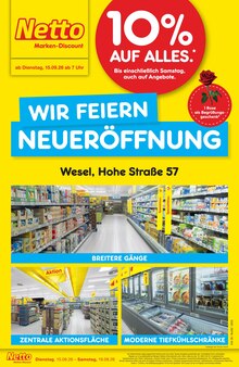 Aktueller Netto Marken-Discount Prospekt (Wesel, 6 Seiten zum blättern Netto Marken-Discount Prospekt Neueröffnung - 10% auf ALLES mit 6 Seiten