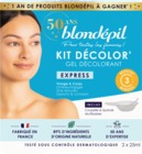 GEL DÉCOLORANT VISAGE PEAU NORMALE BLONDÉPIL - BLONDEPIL en promo chez Auchan Hypermarché Amiens à 3,57 €