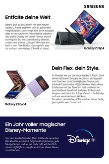 Samsung Hettstedt Prospekt der aktuellen Woche, gültig von 01.12.2022 bis 16.12.2022 Aktueller Samsung Hettstedt Prospekt "Dein Samsung Galaxy. Dein Disney+ Jahresabo." mit 5 Seiten