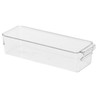 Aufbewahrungsbox für Kühlschrank transparent 32x10x8 cm Angebote von KLIPPKAKTUS bei IKEA Nürnberg für 2,99 €