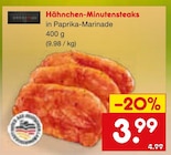 Aktuelles Hähnchen-Minutensteaks Angebot bei Netto Marken-Discount in Moers ab 3,99 €