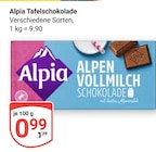 Tafelschokolade im Angebot bei GLOBUS in Ludwigshafen Tafelschokolade Angebote von Alpia bei GLOBUS Ludwigshafen für 0,99 €