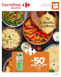Prospectus Carrefour Market à Colombes, "Tout le Ramadan à petits prix", 21 pages, 17/02/2026 - 02/03/2026